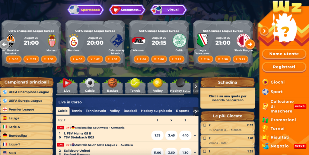 Scommesse 2 Wazamba Scommesse Sport
